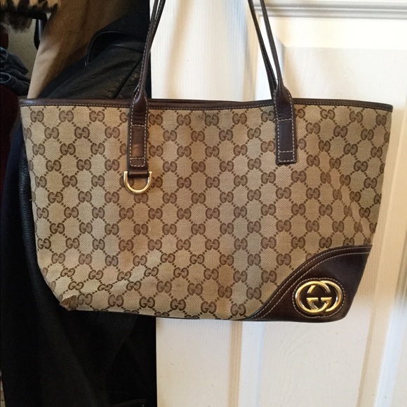 Gucci Handbags - GUCCI VINTAGE MONOGRAM SATCHEL TOTE BAG PURSE